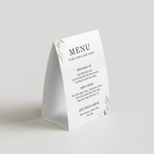 In Thực Đơn Đám Cưới, Đám Tiệc